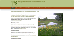 Desktop Screenshot of macquariemarshes.org.au